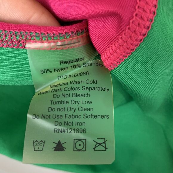 Title Nine Gidget Dress Size M Pink Colorblock Stretch Athletic Active Golf Bike - Picture 10 of 10